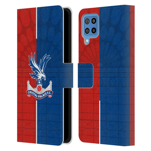 Crystal Palace FC 2023/24 Crest Kit Home Leather Book Wallet Case Cover For Samsung Galaxy F22 (2021)