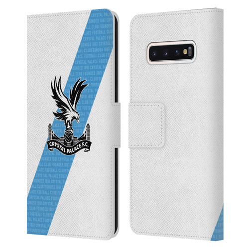 Crystal Palace FC 2023/24 Crest Kit Away Leather Book Wallet Case Cover For Samsung Galaxy S10