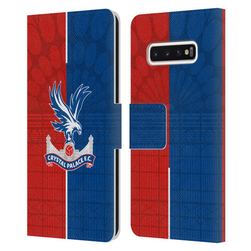 Crystal Palace FC 2023/24 Crest Kit Home Leather Book Wallet Case Cover For Samsung Galaxy S10