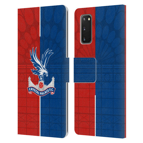 Crystal Palace FC 2023/24 Crest Kit Home Leather Book Wallet Case Cover For Samsung Galaxy S20 / S20 5G