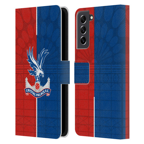 Crystal Palace FC 2023/24 Crest Kit Home Leather Book Wallet Case Cover For Samsung Galaxy S21 FE 5G
