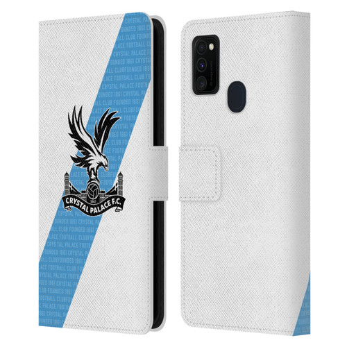 Crystal Palace FC 2023/24 Crest Kit Away Leather Book Wallet Case Cover For Samsung Galaxy M30s (2019)/M21 (2020)