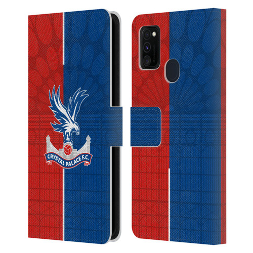 Crystal Palace FC 2023/24 Crest Kit Home Leather Book Wallet Case Cover For Samsung Galaxy M30s (2019)/M21 (2020)