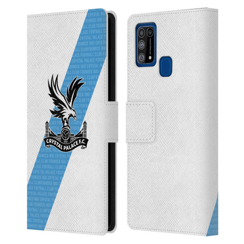 Crystal Palace FC 2023/24 Crest Kit Away Leather Book Wallet Case Cover For Samsung Galaxy M31 (2020)