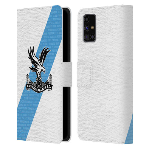 Crystal Palace FC 2023/24 Crest Kit Away Leather Book Wallet Case Cover For Samsung Galaxy M31s (2020)