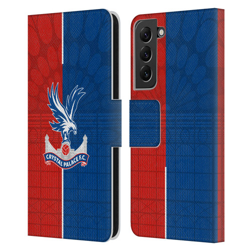 Crystal Palace FC 2023/24 Crest Kit Home Leather Book Wallet Case Cover For Samsung Galaxy S22+ 5G