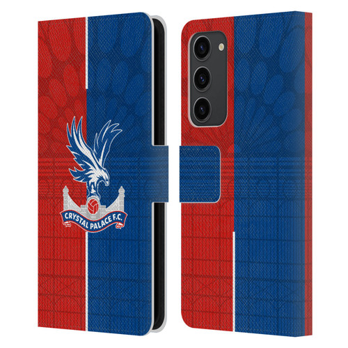 Crystal Palace FC 2023/24 Crest Kit Home Leather Book Wallet Case Cover For Samsung Galaxy S23+ 5G