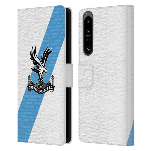 Crystal Palace FC 2023/24 Crest Kit Away Leather Book Wallet Case Cover For Sony Xperia 1 IV