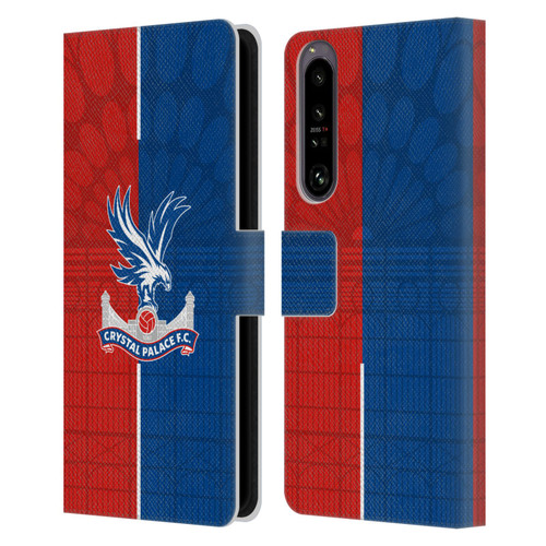 Crystal Palace FC 2023/24 Crest Kit Home Leather Book Wallet Case Cover For Sony Xperia 1 IV