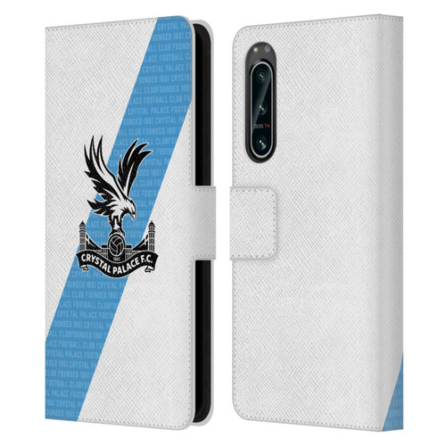 Crystal Palace FC 2023/24 Crest Kit Away Leather Book Wallet Case Cover For Sony Xperia 5 IV