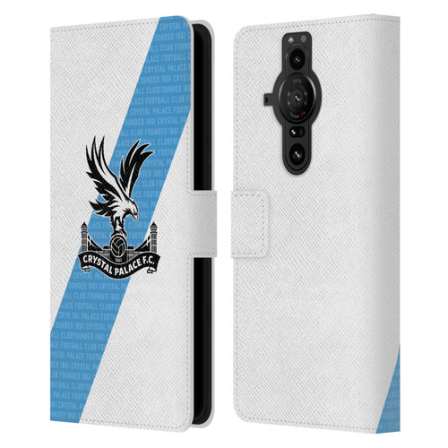Crystal Palace FC 2023/24 Crest Kit Away Leather Book Wallet Case Cover For Sony Xperia Pro-I