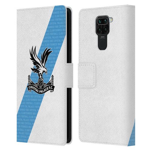 Crystal Palace FC 2023/24 Crest Kit Away Leather Book Wallet Case Cover For Xiaomi Redmi Note 9 / Redmi 10X 4G