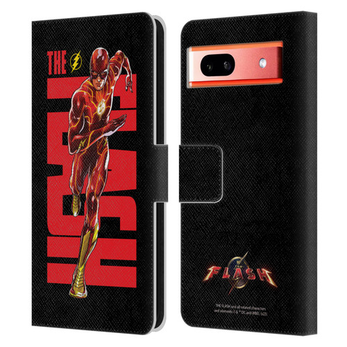 The Flash 2023 Graphics Barry Allen Leather Book Wallet Case Cover For Google Pixel 7a