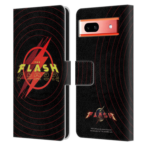 The Flash 2023 Graphics Logo Leather Book Wallet Case Cover For Google Pixel 7a