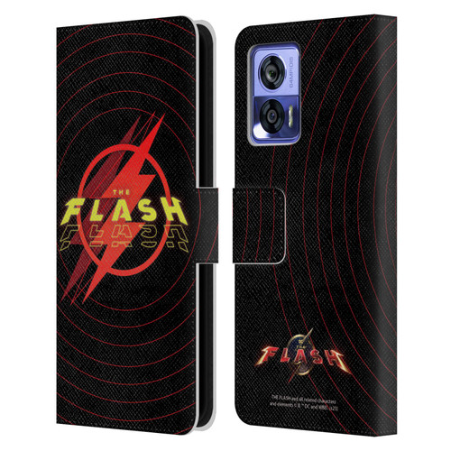 The Flash 2023 Graphics Logo Leather Book Wallet Case Cover For Motorola Edge 30 Neo 5G