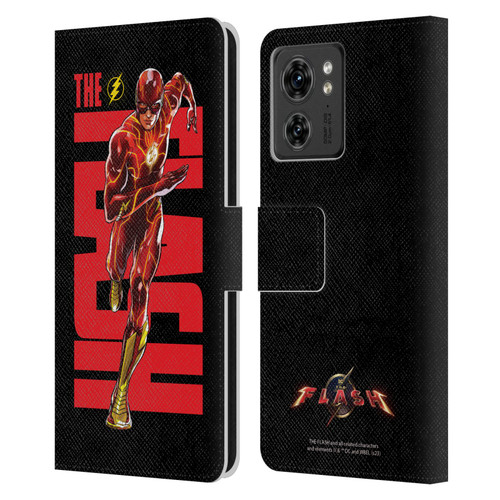 The Flash 2023 Graphics Barry Allen Leather Book Wallet Case Cover For Motorola Moto Edge 40
