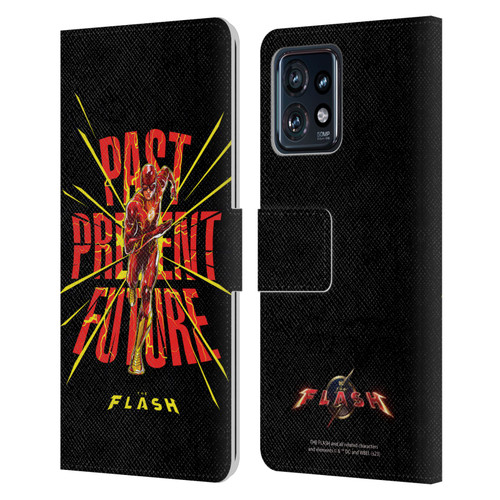 The Flash 2023 Graphics Speed Force Leather Book Wallet Case Cover For Motorola Moto Edge 40 Pro