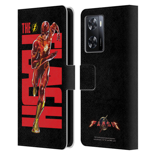 The Flash 2023 Graphics Barry Allen Leather Book Wallet Case Cover For OPPO A57s