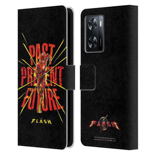 The Flash 2023 Graphics Speed Force Leather Book Wallet Case Cover For OPPO A57s