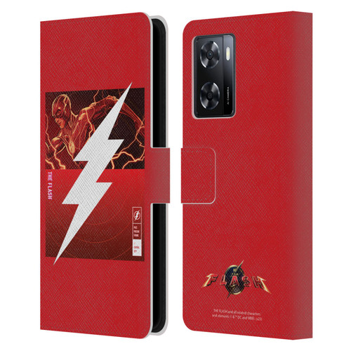 The Flash 2023 Graphics Barry Allen Logo Leather Book Wallet Case Cover For OPPO A57s