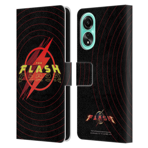 The Flash 2023 Graphics Logo Leather Book Wallet Case Cover For OPPO A78 5G