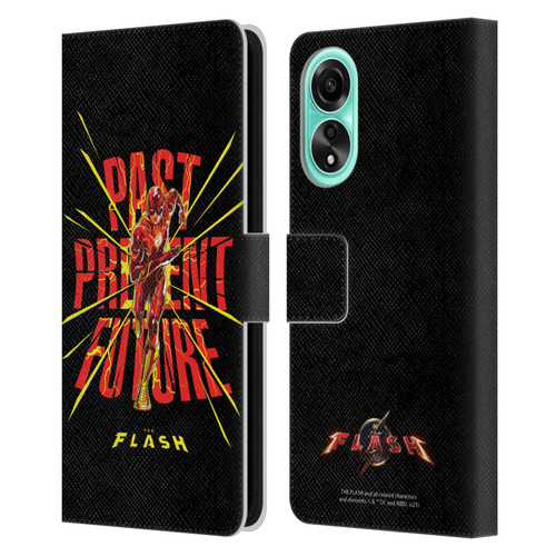 The Flash 2023 Graphics Speed Force Leather Book Wallet Case Cover For OPPO A78 4G