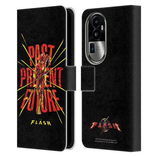The Flash 2023 Graphics Speed Force Leather Book Wallet Case Cover For OPPO Reno10 Pro+