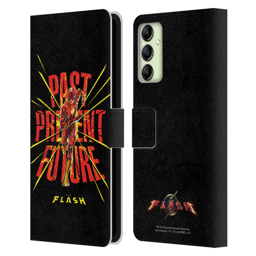 The Flash 2023 Graphics Speed Force Leather Book Wallet Case Cover For Samsung Galaxy A14 5G