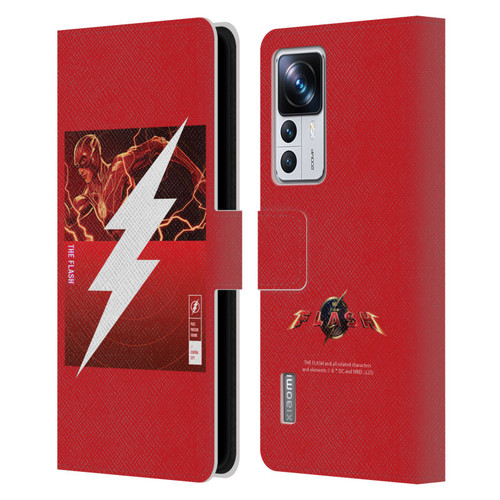 The Flash 2023 Graphics Barry Allen Logo Leather Book Wallet Case Cover For Xiaomi 12T Pro