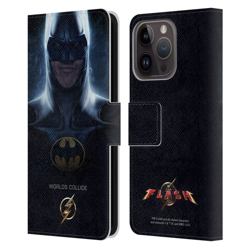 The Flash 2023 Poster Batman Leather Book Wallet Case Cover For Apple iPhone 15 Pro