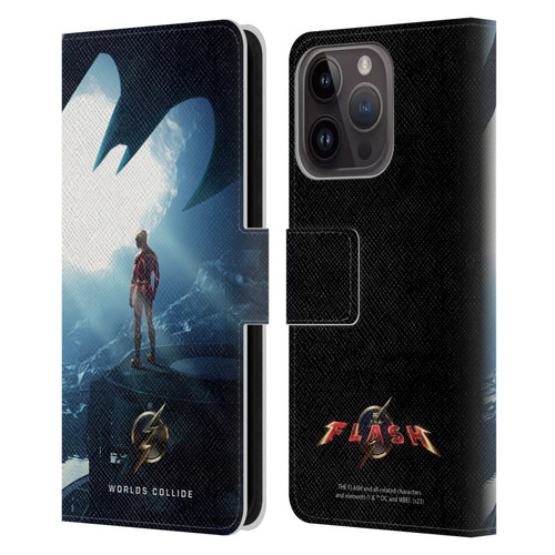 The Flash 2023 Poster Key Art Leather Book Wallet Case Cover For Apple iPhone 15 Pro