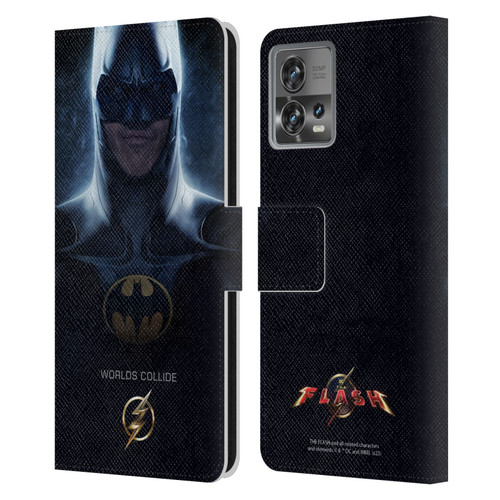 The Flash 2023 Poster Batman Leather Book Wallet Case Cover For Motorola Moto Edge 30 Fusion