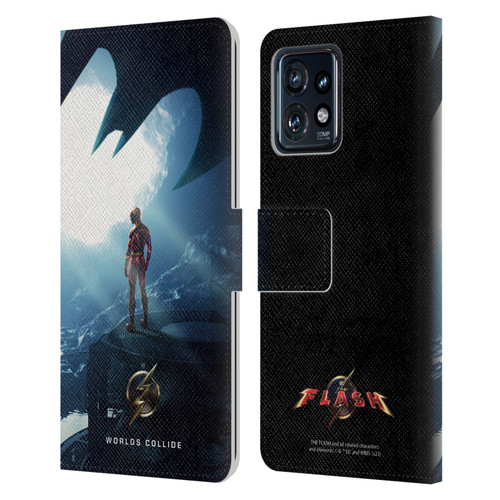 The Flash 2023 Poster Key Art Leather Book Wallet Case Cover For Motorola Moto Edge 40 Pro