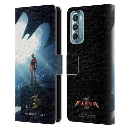 The Flash 2023 Poster Key Art Leather Book Wallet Case Cover For Motorola Moto G Stylus 5G (2022)