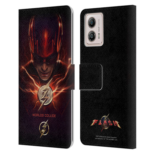 The Flash 2023 Poster Barry Allen Leather Book Wallet Case Cover For Motorola Moto G53 5G