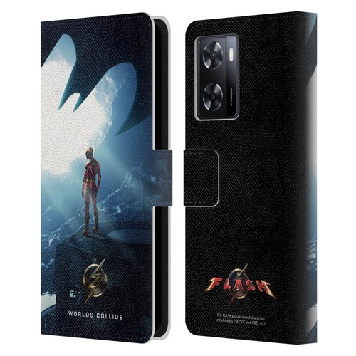 The Flash 2023 Poster Key Art Leather Book Wallet Case Cover For OPPO A57s