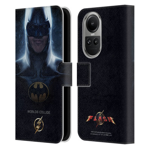 The Flash 2023 Poster Batman Leather Book Wallet Case Cover For OPPO Reno10 5G / Reno10 Pro 5G