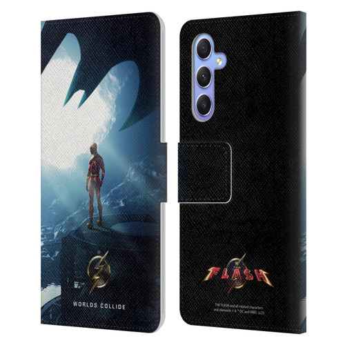 The Flash 2023 Poster Key Art Leather Book Wallet Case Cover For Samsung Galaxy A34 5G