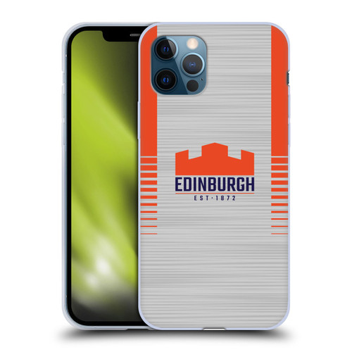 Edinburgh Rugby 2023/24 Crest Kit Away Soft Gel Case for Apple iPhone 12 / iPhone 12 Pro