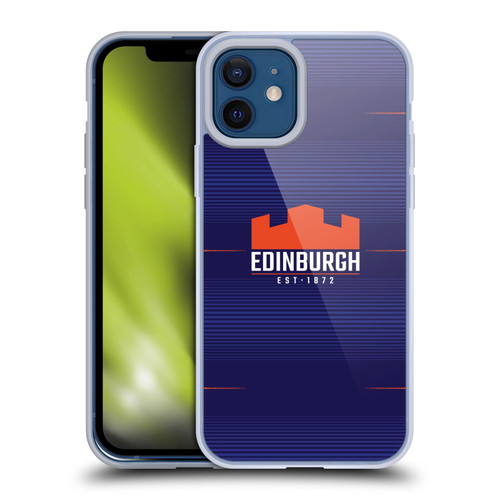 Edinburgh Rugby 2023/24 Crest Kit Home Soft Gel Case for Apple iPhone 12 / iPhone 12 Pro