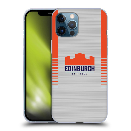 Edinburgh Rugby 2023/24 Crest Kit Away Soft Gel Case for Apple iPhone 12 Pro Max