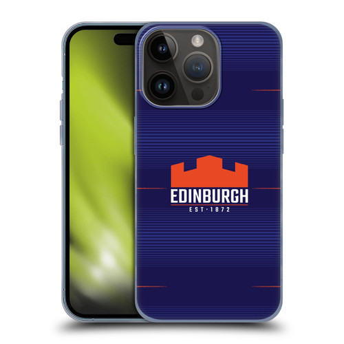 Edinburgh Rugby 2023/24 Crest Kit Home Soft Gel Case for Apple iPhone 15 Pro