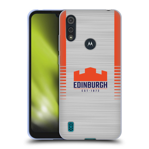Edinburgh Rugby 2023/24 Crest Kit Away Soft Gel Case for Motorola Moto E6s (2020)