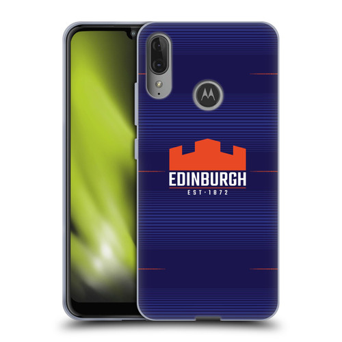 Edinburgh Rugby 2023/24 Crest Kit Home Soft Gel Case for Motorola Moto E6 Plus