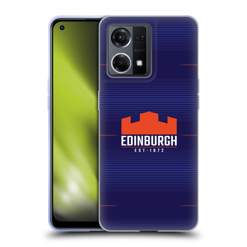 Edinburgh Rugby 2023/24 Crest Kit Home Soft Gel Case for OPPO Reno8 4G