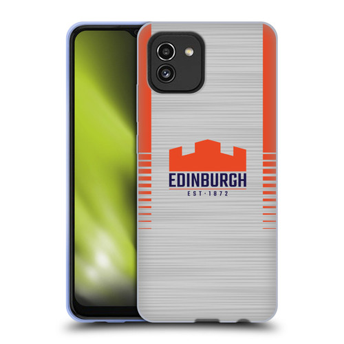 Edinburgh Rugby 2023/24 Crest Kit Away Soft Gel Case for Samsung Galaxy A03 (2021)