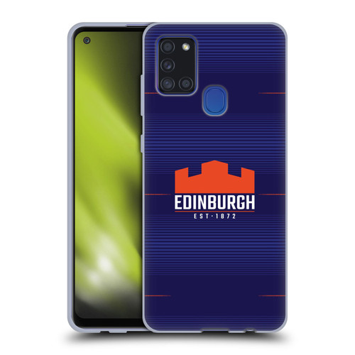 Edinburgh Rugby 2023/24 Crest Kit Home Soft Gel Case for Samsung Galaxy A21s (2020)