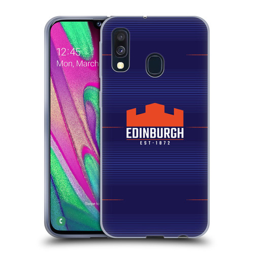 Edinburgh Rugby 2023/24 Crest Kit Home Soft Gel Case for Samsung Galaxy A40 (2019)