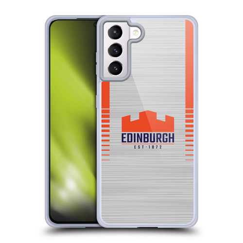 Edinburgh Rugby 2023/24 Crest Kit Away Soft Gel Case for Samsung Galaxy S21+ 5G