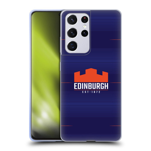 Edinburgh Rugby 2023/24 Crest Kit Home Soft Gel Case for Samsung Galaxy S21 Ultra 5G
